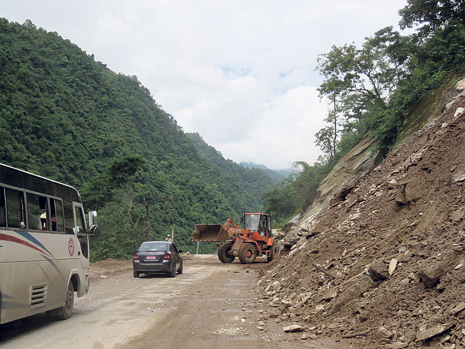Narayangadh-Muglin road disruption recurring