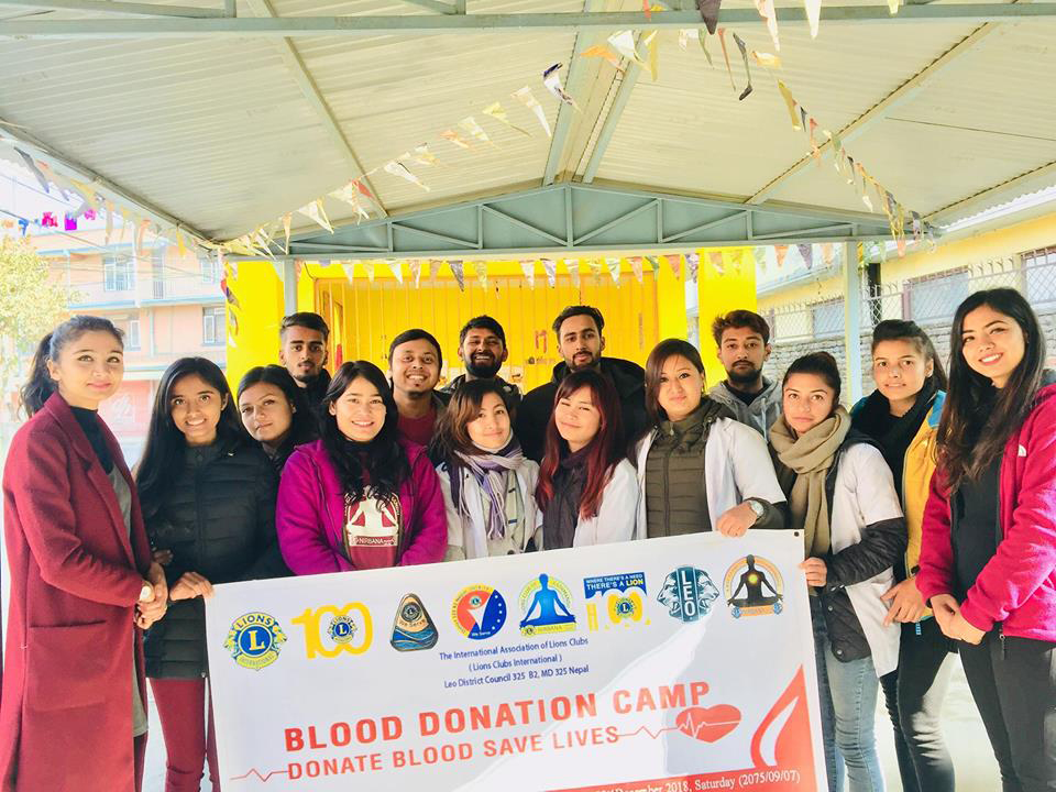 Blood donation program in Bhaktapur