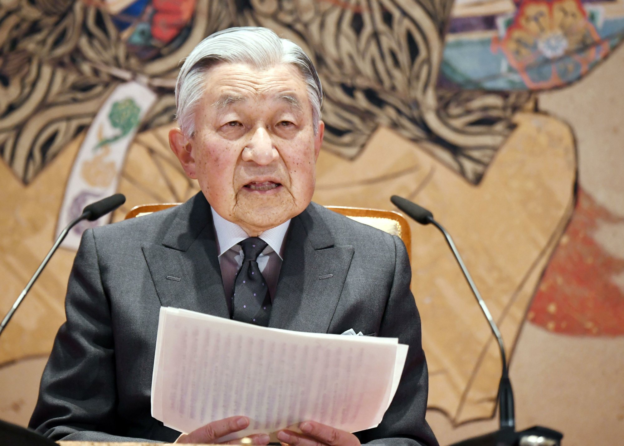 Japan emperor marks last birthday on throne, prays for peace
