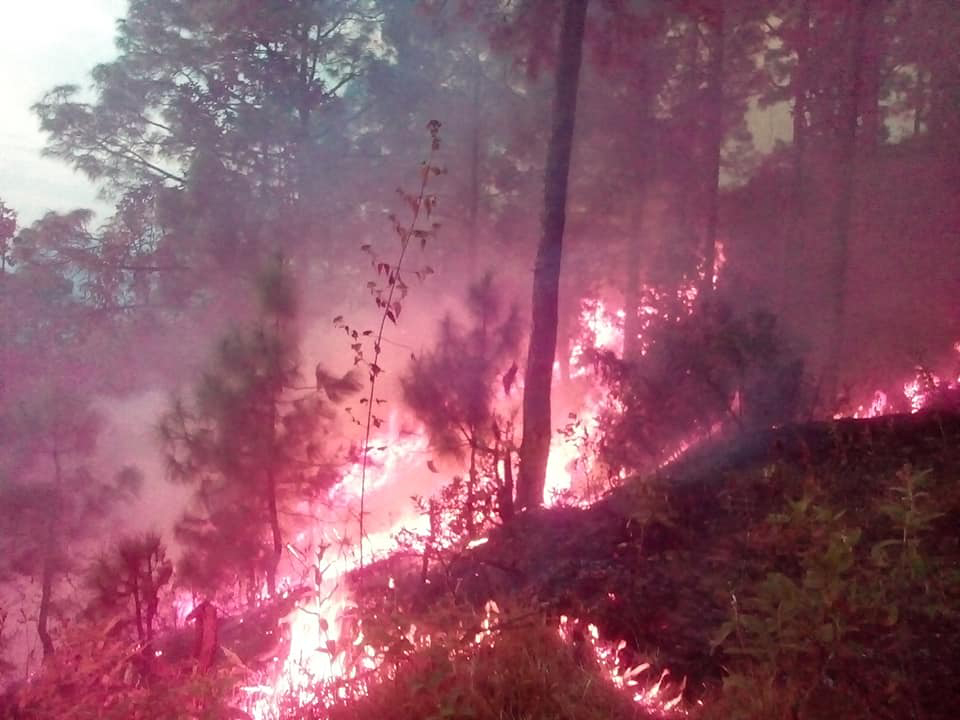 'Wildfire goes out of control in Khotang'