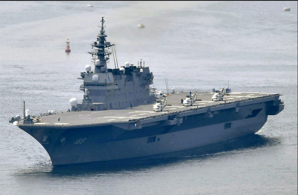 Japan to spend more on defense, refit 1st aircraft carrier