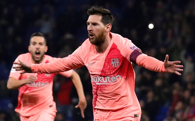 Messi shines as Barca thrash Espanyol in derby