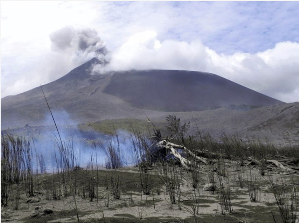 Indonesia’s Soputan volcano erupts, ejecting thick ash