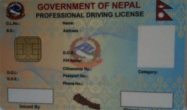 Driving license being issued from Bhaktapur