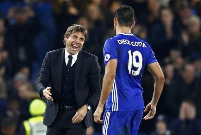 Costa praises manager Conte for Chelsea turnaround
