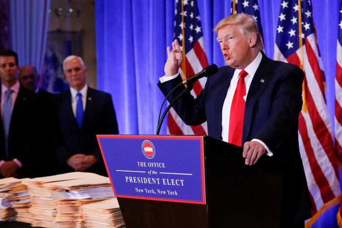 Trump accuses U.S. spy agencies of Nazi practices over 'phony' Russia dossier