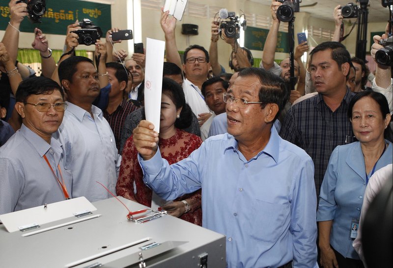 Cambodia’s Hun Sen coasts to win after opposition silenced