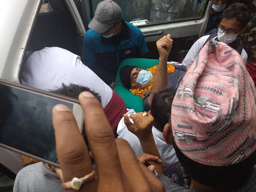 Dr KC airlifted from Jumla