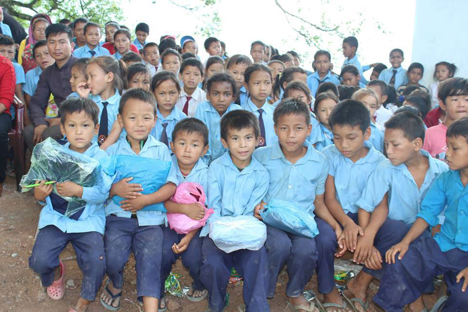Free distribution of dress to school students