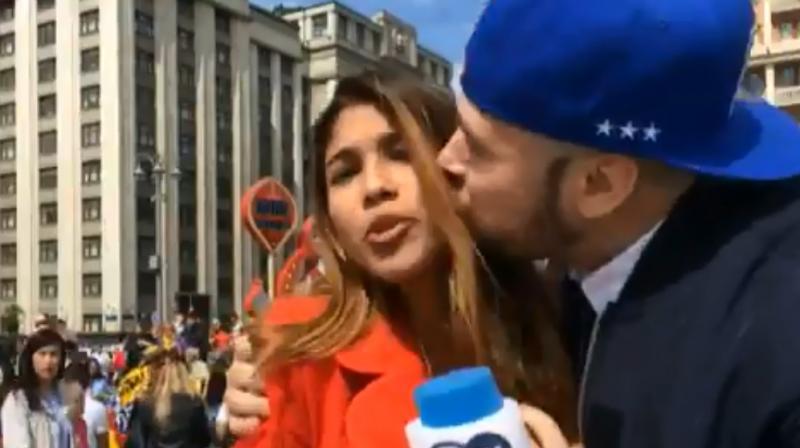 World Cup 2018: Female reporter groped and kissed on air