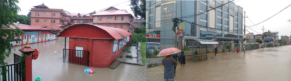 Three die as Bhaktapur and Thimi inundated