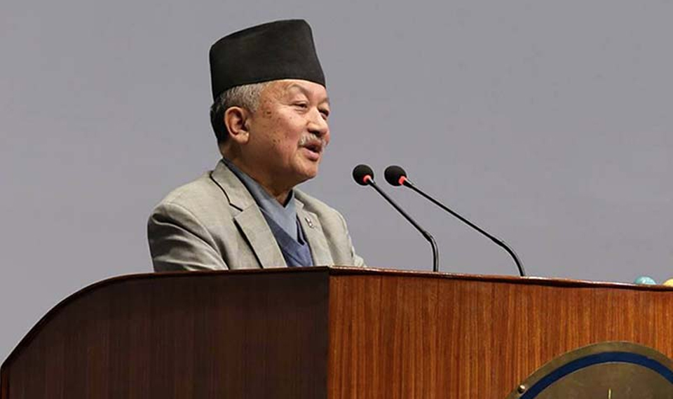 'Off goes the Queen,' Subash Nembang requests in the parliament