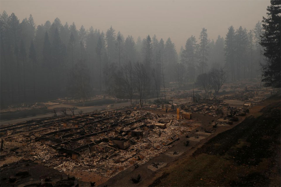 Ferocious winds whip California fires as death toll rises to 31