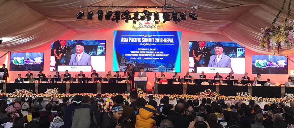 PM Oli inaugurates two-day Asia Pacific Summit