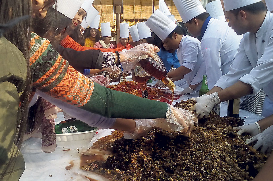 Christmas Cake Mixing event concluded at Hotel Shangri La
