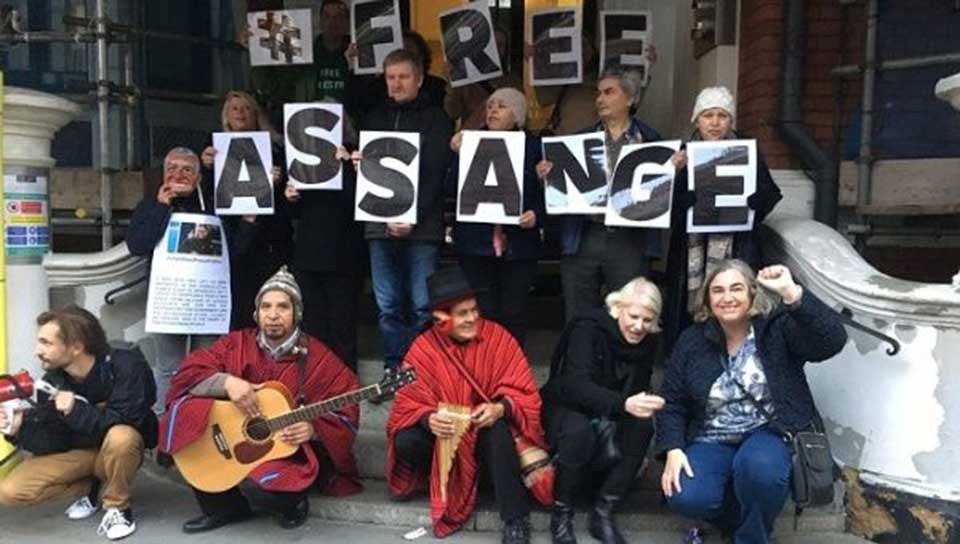 Assange's mother calls treatment of son 'Slow Assassination'