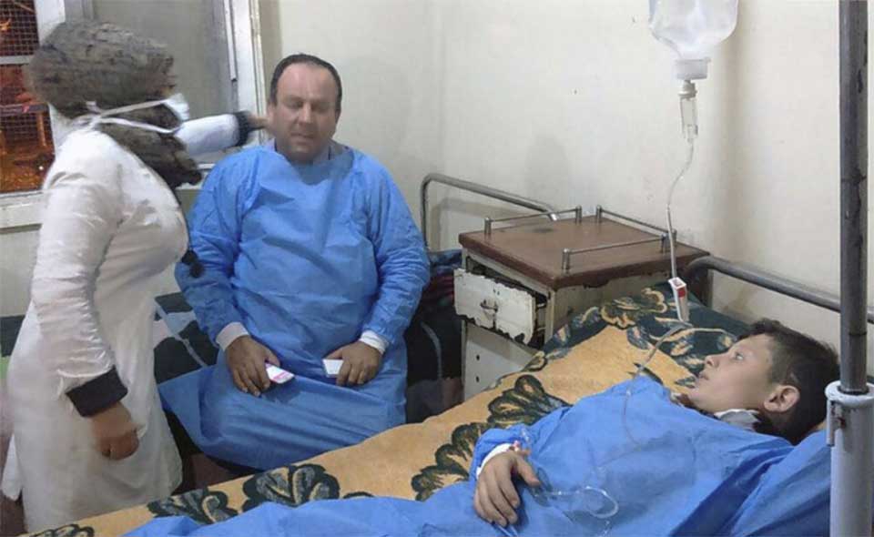 Syria state TV: 50 injured in rebel poison gas attack