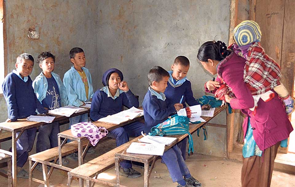 Rolpa community schools struggling to pay private teacher salaries