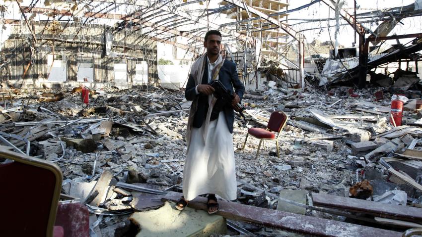Saudi-led coalition airstrikes destroy UK aid in Yemen