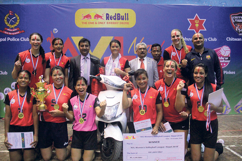 Chitwan thumps APF to win Aadhi Aabadhi volleyball title