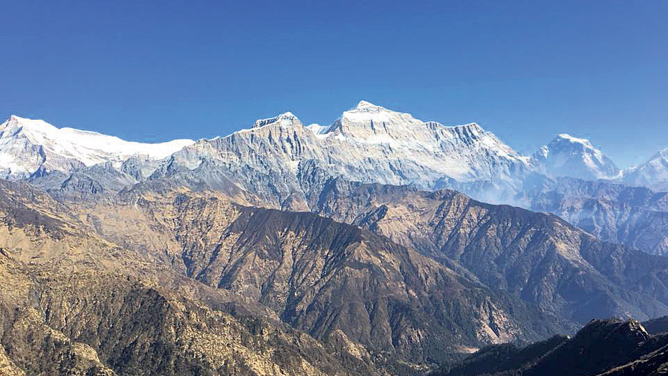 Mount Ghustung in Myagdi records first summit