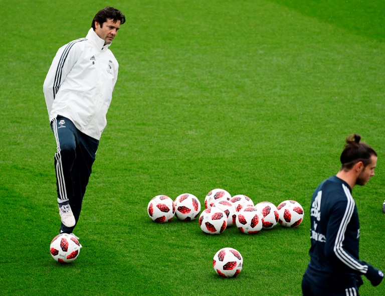 Solari takes first training sessison at Real Madrid