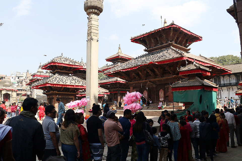 Devotees throng historic Taleju temple to observe Mahanawami