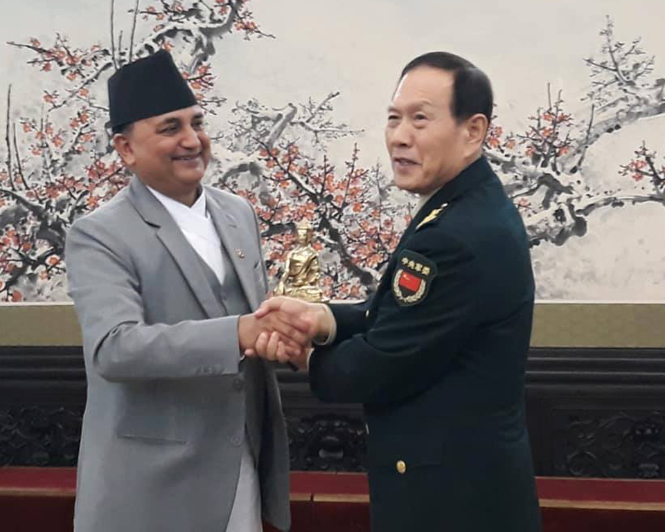China provides RMB 150 million defense assistance to Nepal