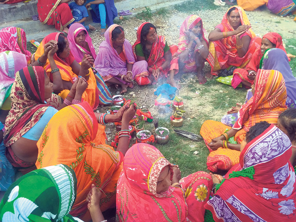 Jitiya festival uniting women