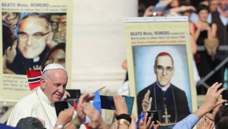 Salvadoran bishop Romero becomes Saint of The Americas