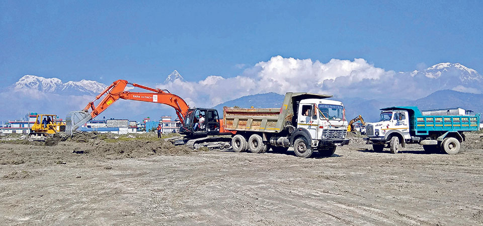 7% work at Pokhara international airport completed in 3 months