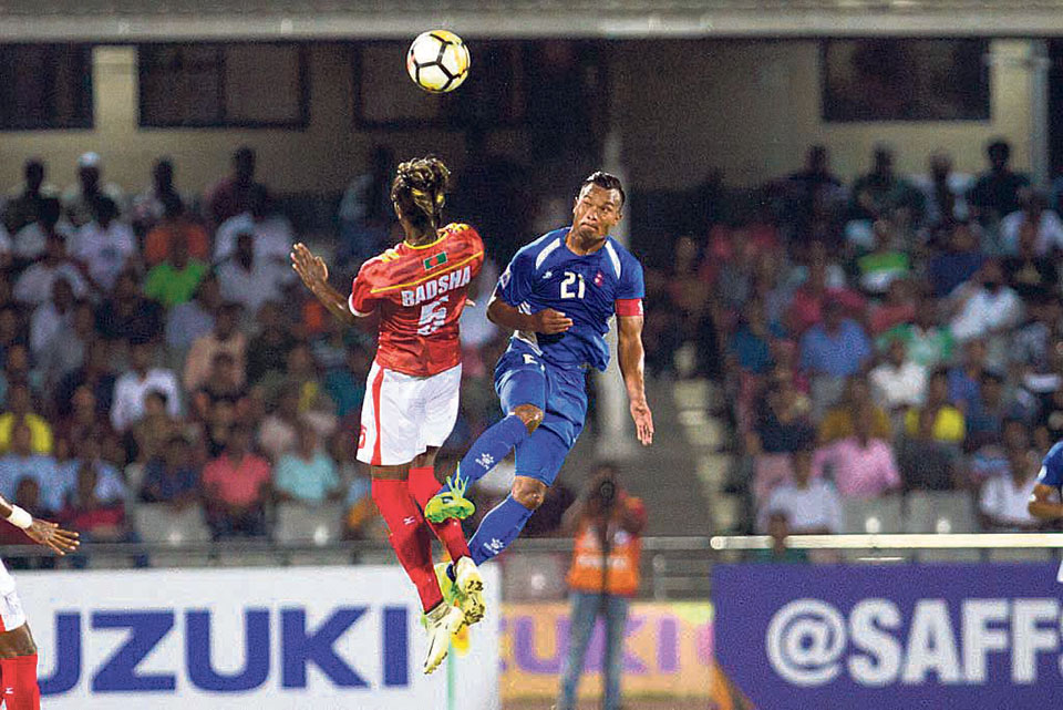 Impressive Nepal thumps Bangladesh 2-0 to reach SAFF semis