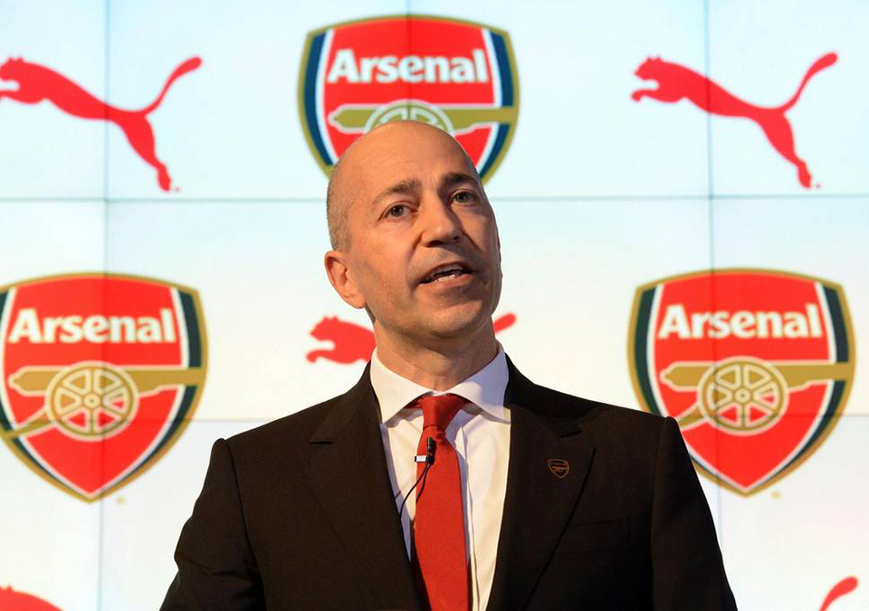 Arsenal confirms CEO Gazidis' exit to AC Milan
