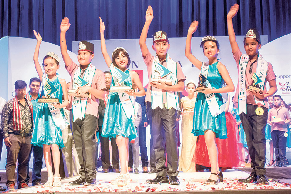 Abhiya Bhandari and Yakin Aryal bag the title awards at Nepal Kids Fashion Runway 2018