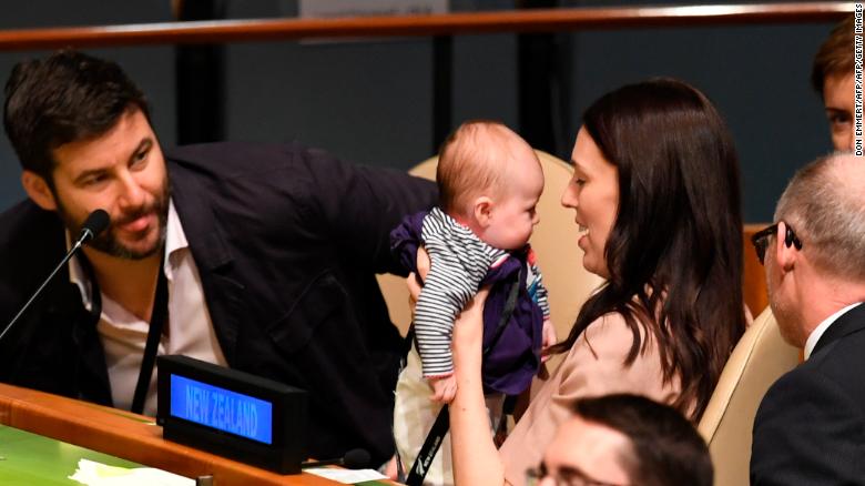 New Zealand PM makes history with baby at UN assembly