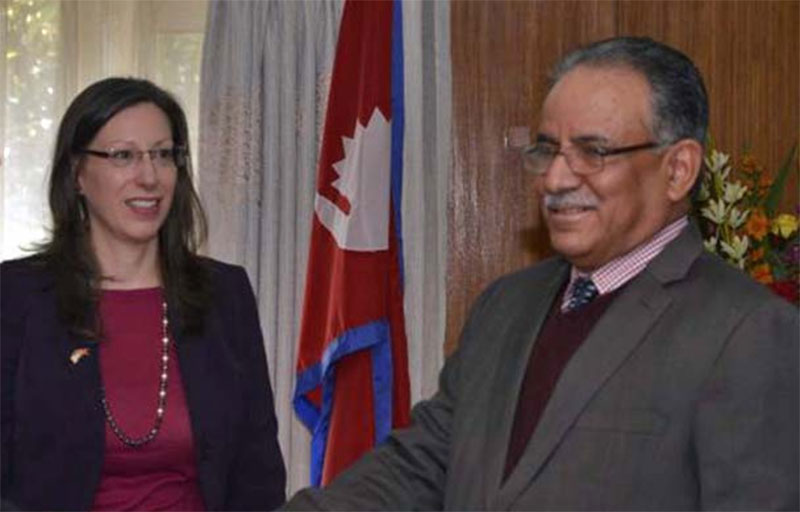 US Ambassador Teplitz pays farewell call on Chair Dahal