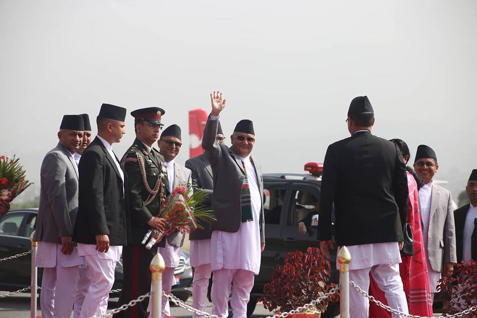 With 119 delegates, Oli off to China to deepen ties
