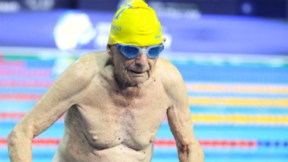 Swimmer, 99, 'breaks world record' in Australia