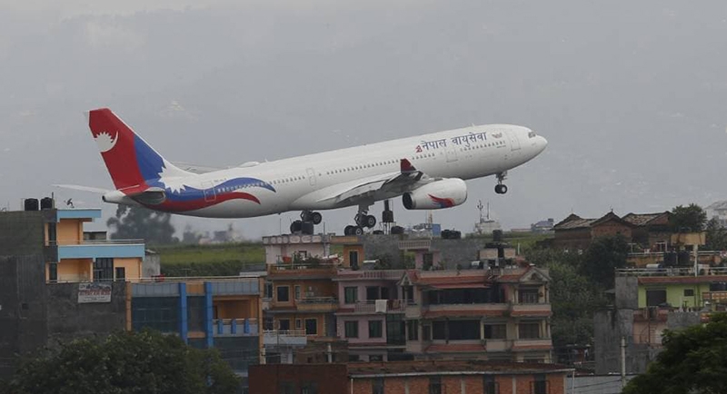 Another  NAC's wide body airbus lands at TIA