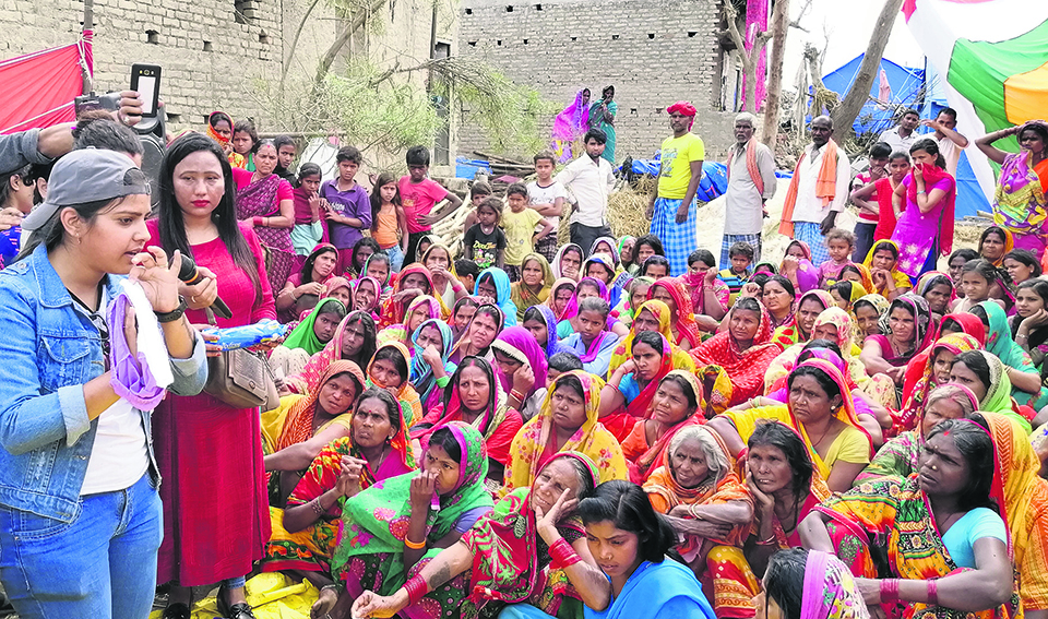 Activists reach Bara with sanitary pads for women victims