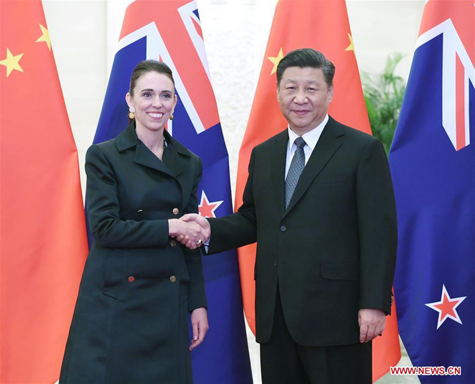 New Zealand PM's China visit to promote ties, boost cooperation under BRI