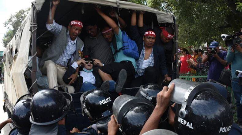 14 individuals held during demonstration in capital