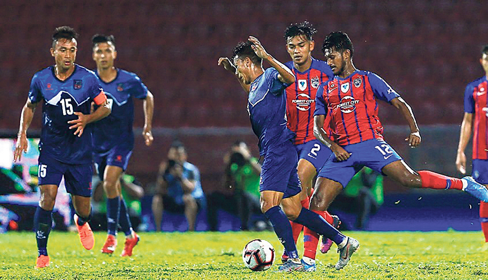 Malaysian football club defeats Nepal national team
