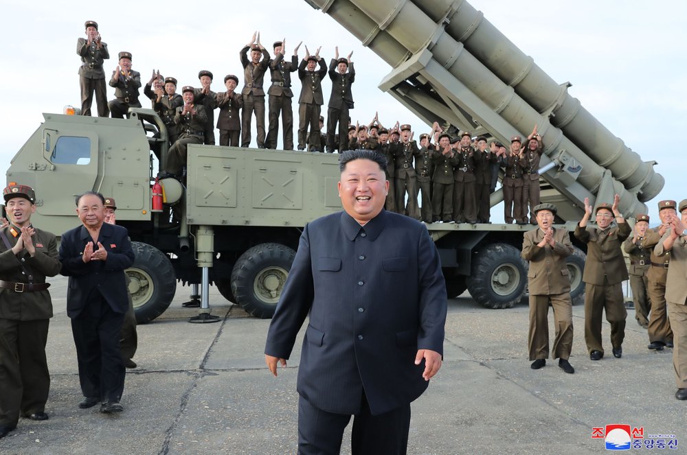 N. Korea tests new ‘super-large’ multiple rocket launcher