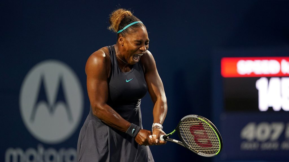 Serena rolls past Osaka in Toronto, Halep retires