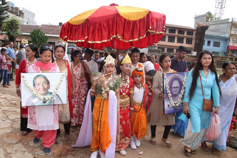 Folks observe Gaijatra festival in Palpa (Photo feature)