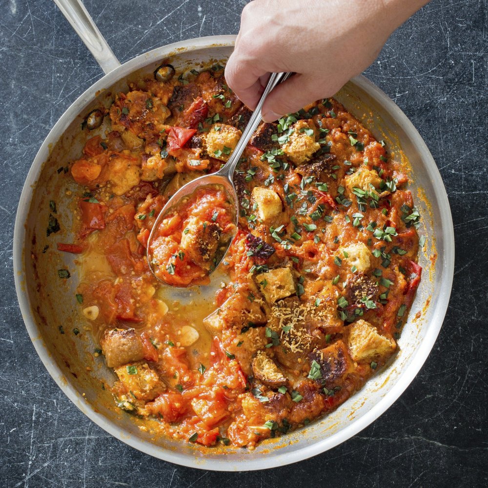 A summer tomato gratin with bright flavor and no mush