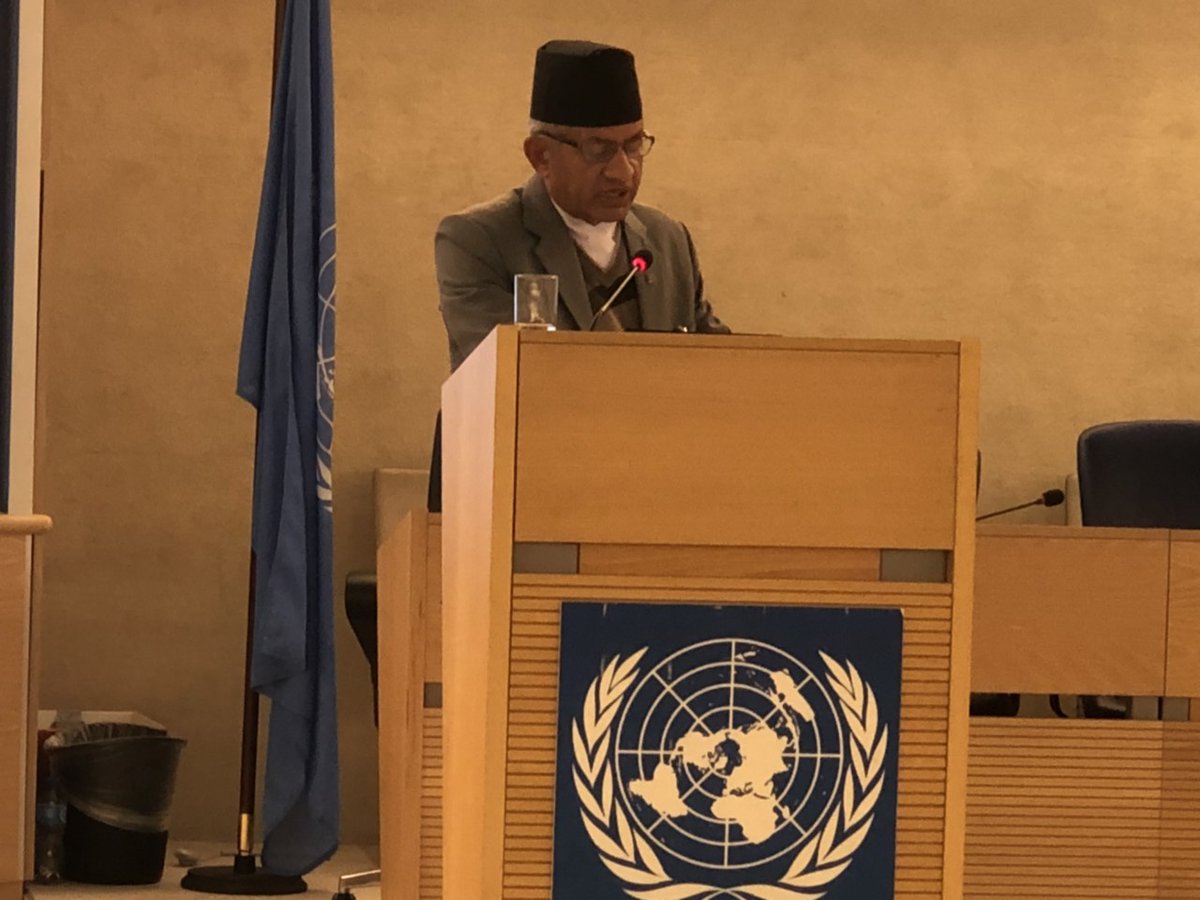 FM Gyawali addresses 40th session of UN Human Rights Council in Geneva