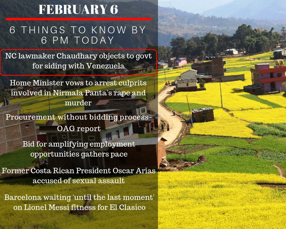 Feb 6: 6 things to know by 6 PM today