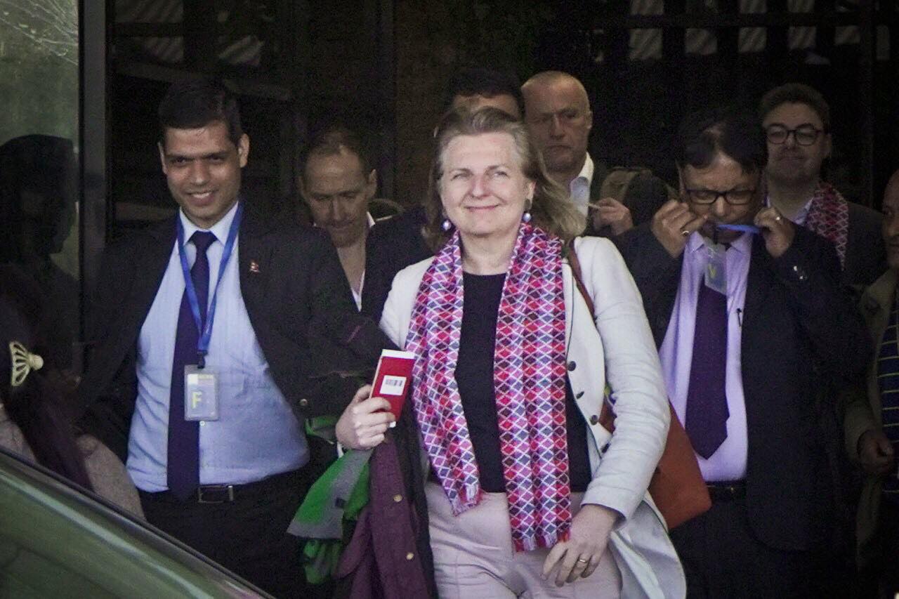 Austrian Foreign Minister Kneissl wraps up Nepal visit, leaves for Bhutan